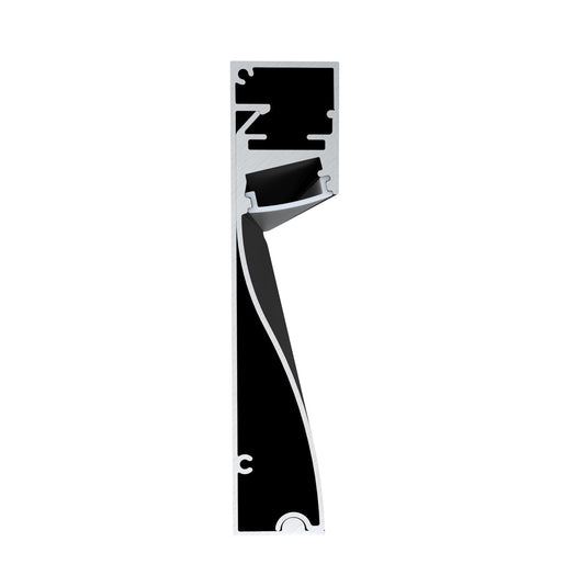 Side of the black skirting profile