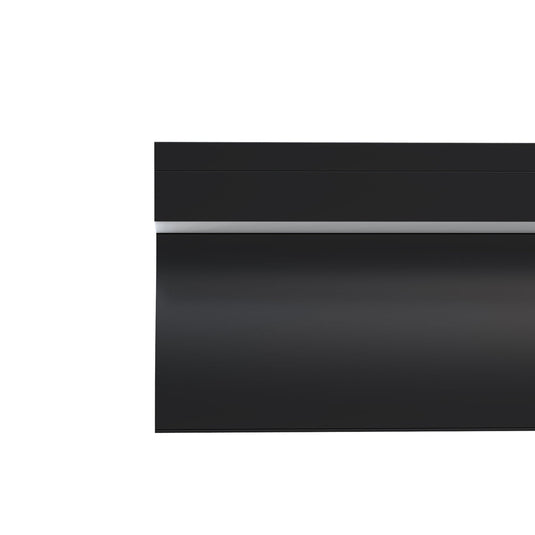 Front of the black skirting profile