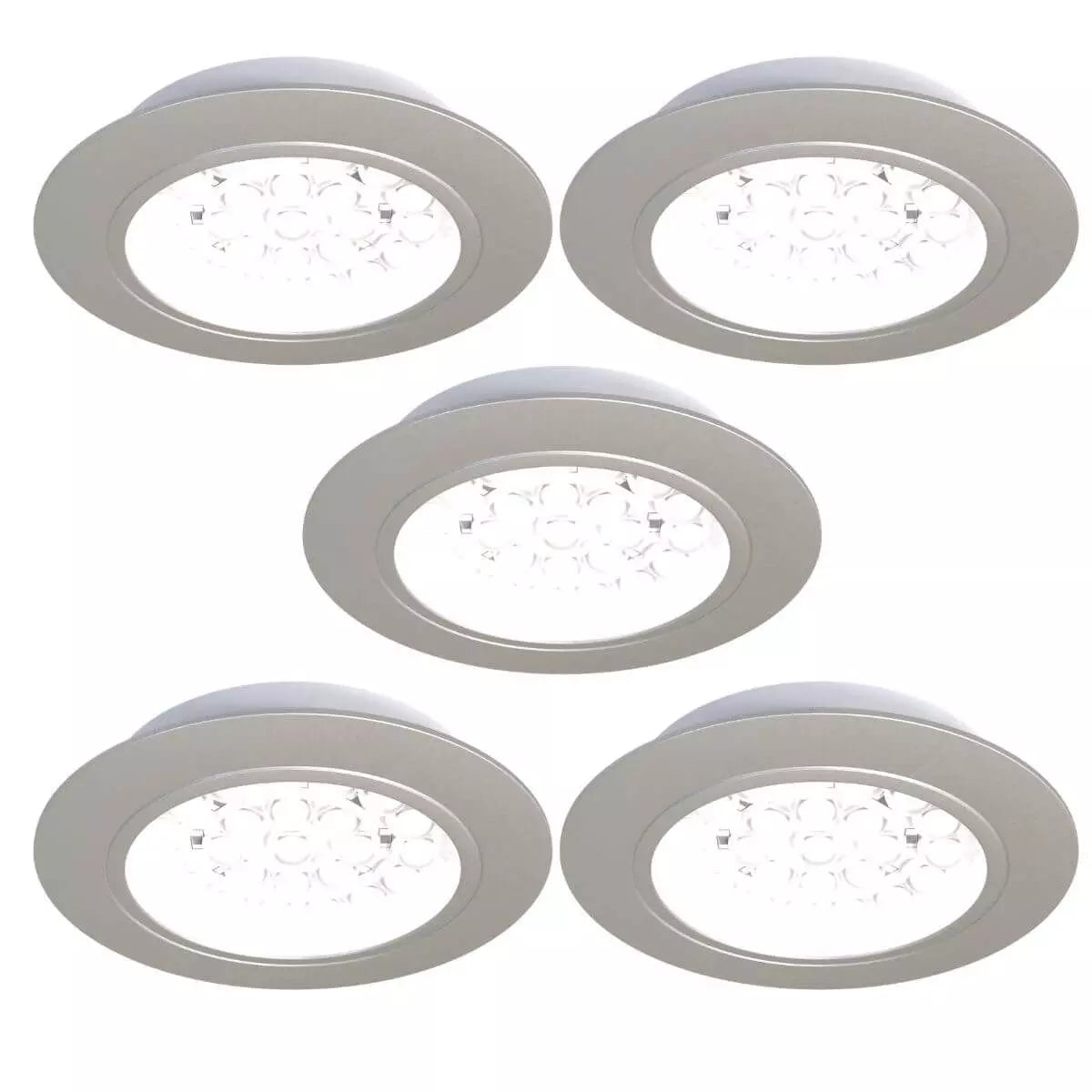 5 x Recessed LED Under Cupboard Light Kit