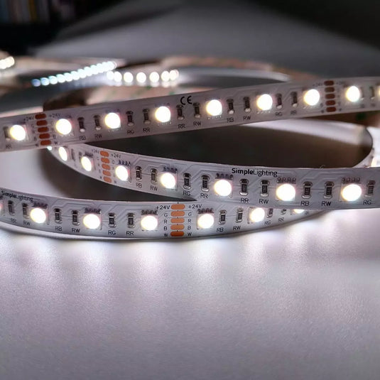 RGBW LED Strip Lights, 19.2w, 60 LEDs in White 