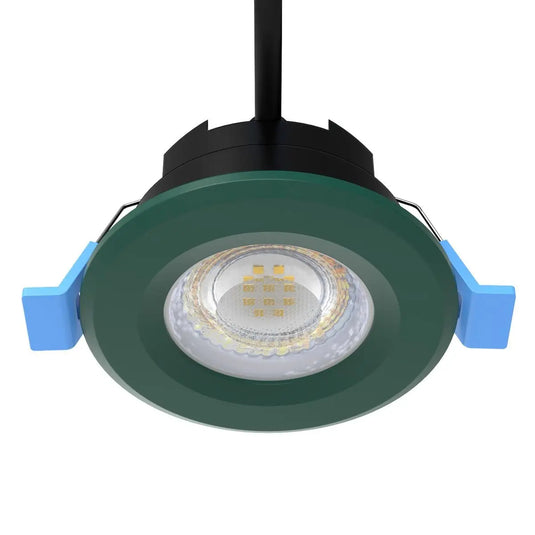 Fixed Fire Rated LED Downlight - Green Bezel