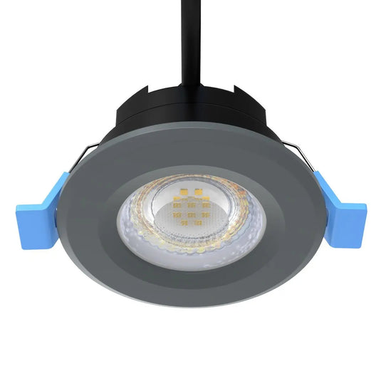 Fixed Fire Rated LED Downlight - Charcoal Grey Bezel