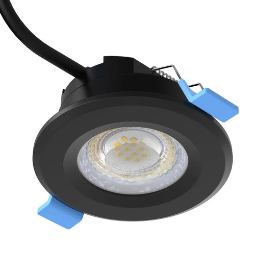 Fixed Fire Rated LED Downlight - Black Bezel