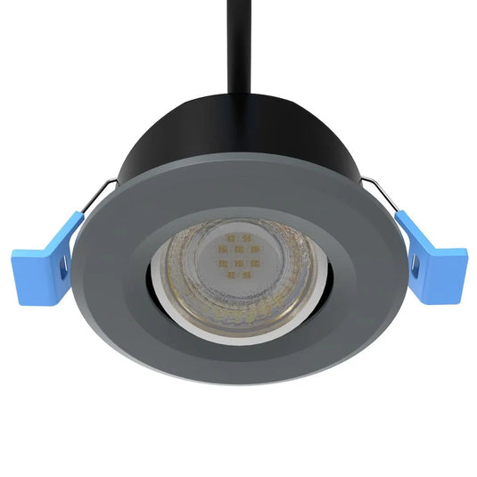 Tilt, Fire Rated LED Downlight - Charcoal Grey Bezel