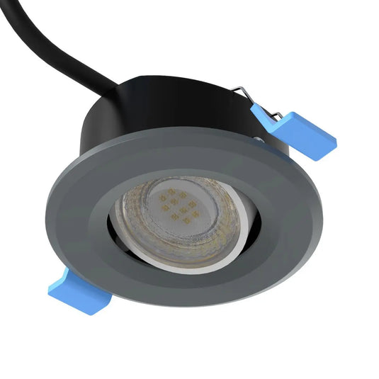 Tilt, Fire Rated LED Downlight, Charcoal Grey