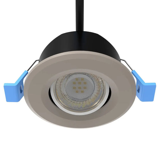 Tilt, Fire Rated LED Downlight - Light Grey Bezel