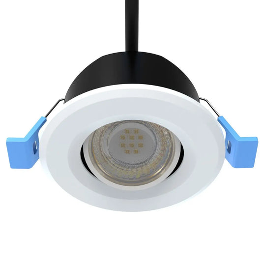 Tilt, Fire Rated LED Downlight - White Bezel