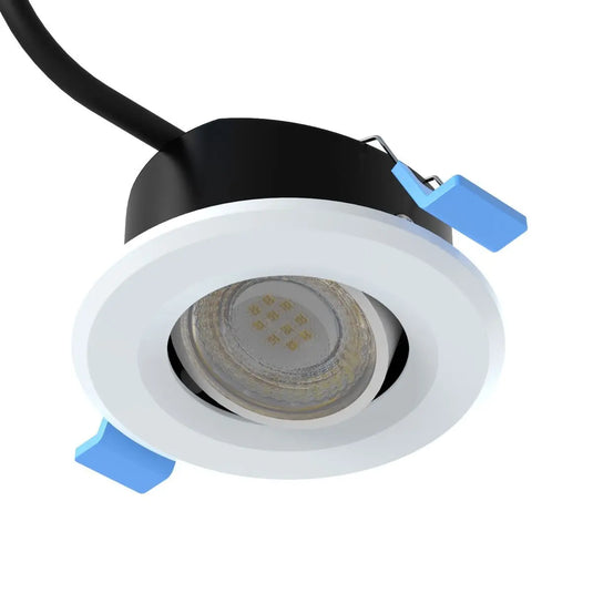 Tilt, IP65 Fire Rated LED Downlight - White Bezel