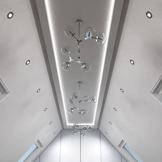 Tilt, Fire Rated LED Downlight, Charcoal Grey ceiling view shot
