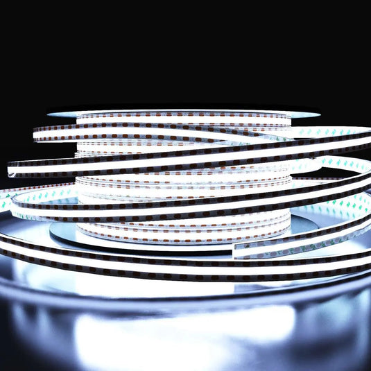 COB Dotless LED Strip Lighting in Cool White Light 6000K rolled up shot