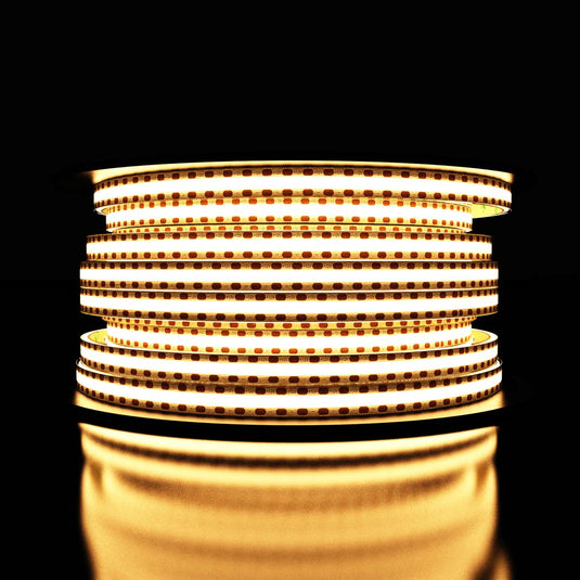 Roll of warm white IP67 COB LED strip