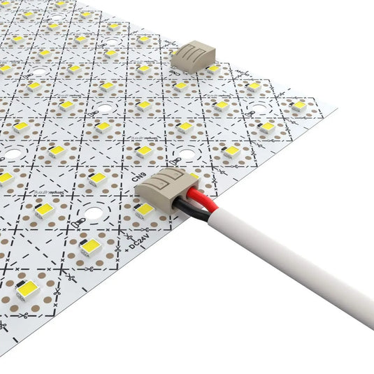Flexible LED Sheet, 250mm x 500mm close up wiring