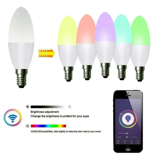 Smart LED Candle Bulb colour tunable