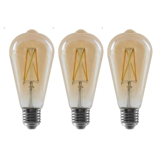 Pack of 3 ST64, 8.5W Smart WiFi Filament Bulb