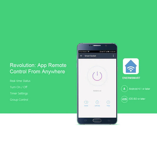 Controlling the smart switch from a phone