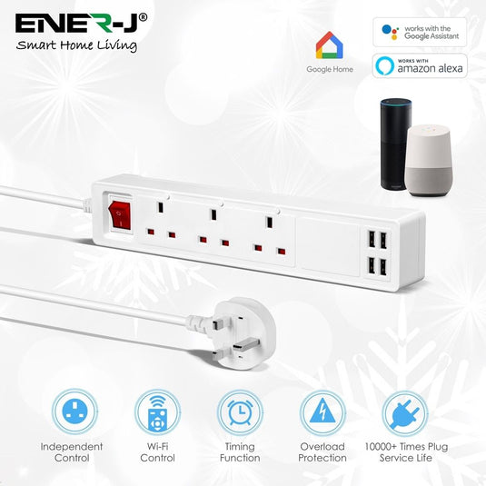 Smart power strip with technical specifications