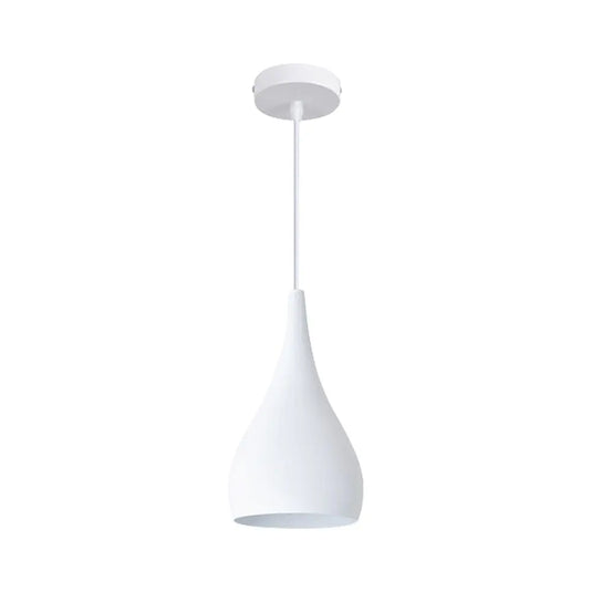 White Teardrop LED Pendant Light