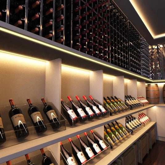 LED Tape, Warm White wine cellar under cabinet