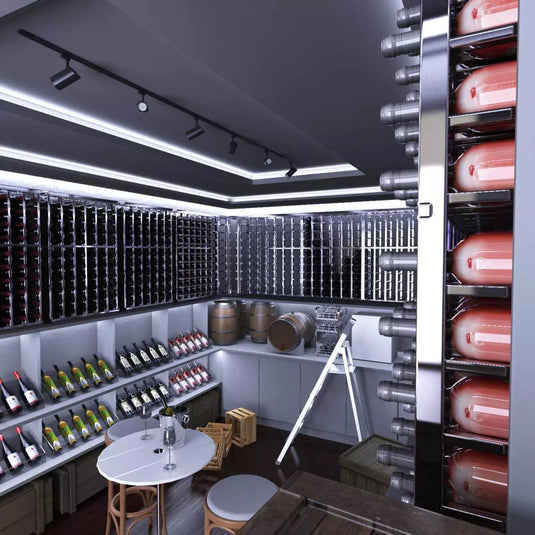 Cool White LED Strip Lights, 120 LEDs and 10w Per Metre winery display