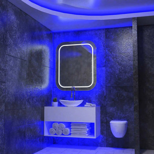 RGB LED Strip, bathroom setting, Blue