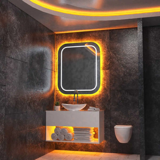 RGB LED Strip, bathroom setting, Orange