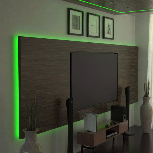 RGBW LED Strip Lights, 19.2w, 60 LEDs green backlit display