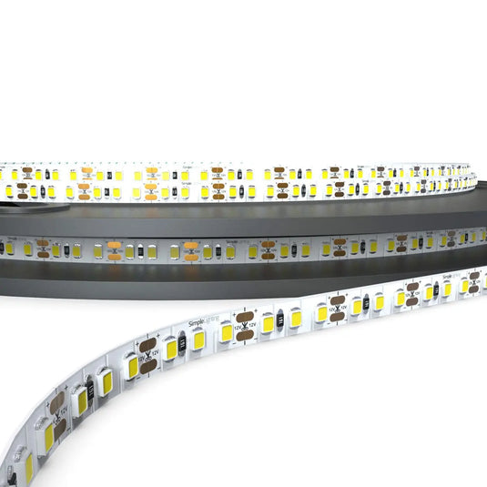 Natural White LED Tape close up shot 12v