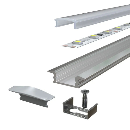 Shallow Recessed LED Aluminium Profiles deconstructed