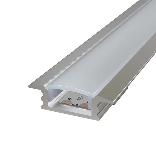 Shallow 7mm Recessed LED Aluminium Profiles without end cap with strip light