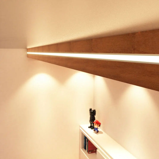 Recess Mounted Aluminium LED Profiles (Extrusion) for all types of LED Tape ceiling accent, bedroom setting