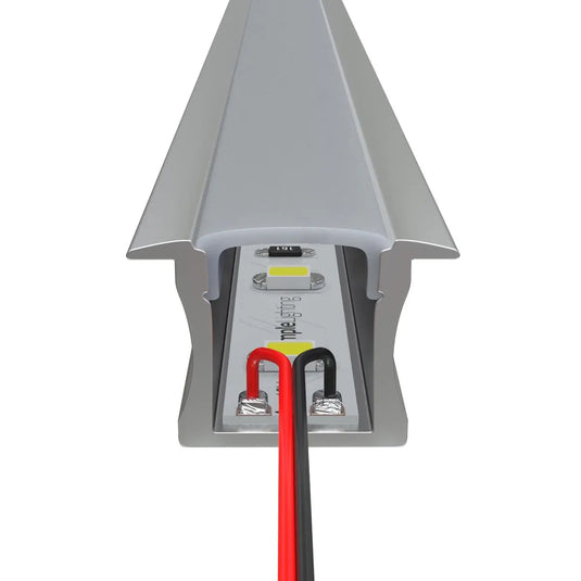 Recess Mounted Aluminium LED Profiles (Extrusion) for all types of LED Tape with LED Strip