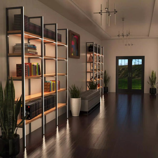 LED Aluminium Profile interior bookshelf setting