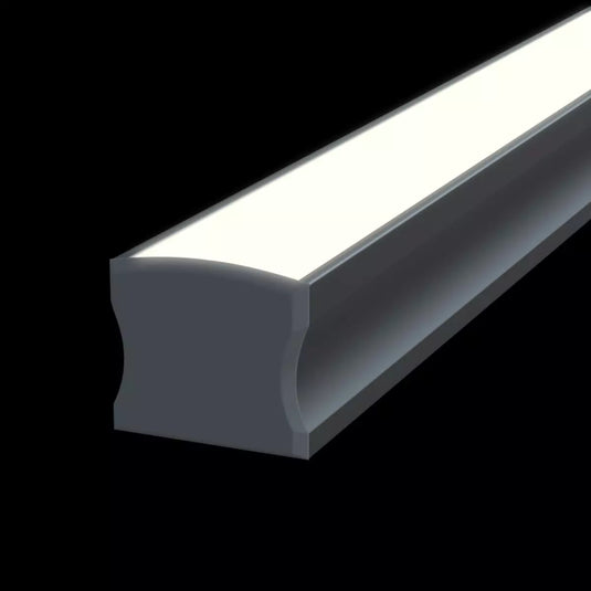 LED Aluminium Profile with lit up LED tape with close cap