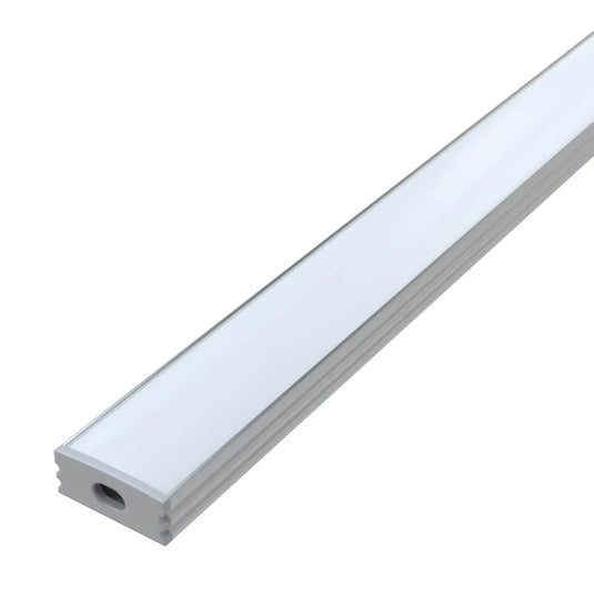 Shallow 7mm Surface Mounted LED Aluminium Profiles with end cap