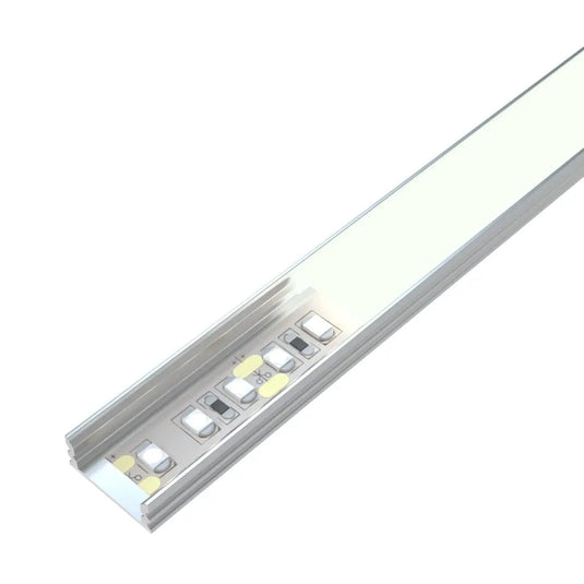 Shallow 7mm Surface Mounted LED Aluminium Profiles inside LED strip