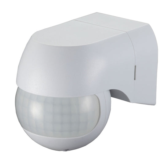 White 180° wall PIR motion sensor