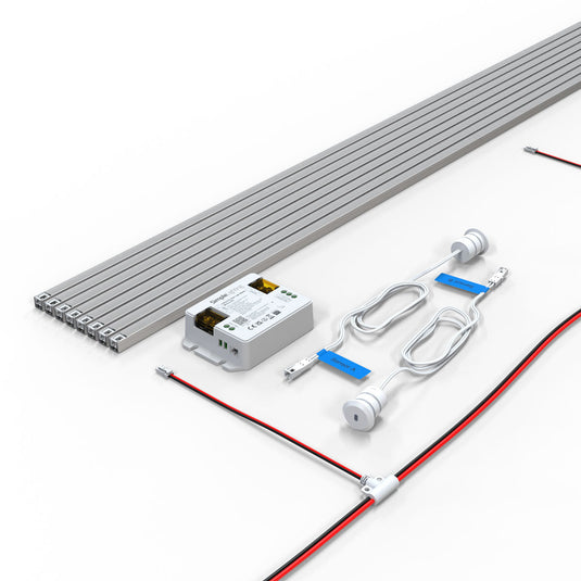 Complete 8 step LED stair lights kit