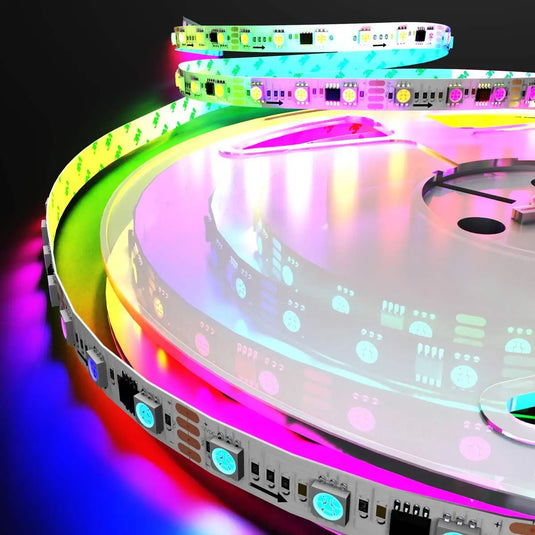 Digital, Pixel LED Strip Light, Chasing Effect amazing vibrant colours in one