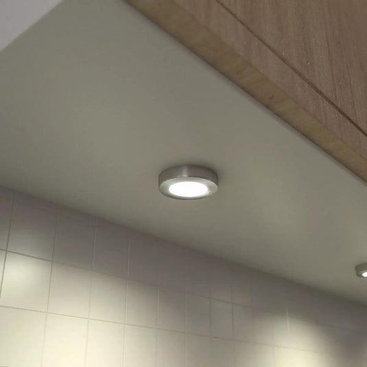 Mounted under cabinet light with warm white light