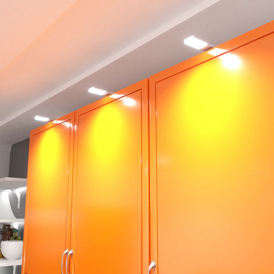 Cabinet light fitted over a cabinet, natural white