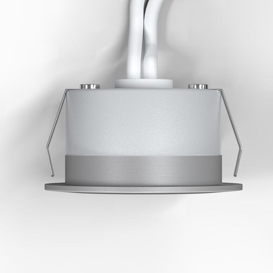 Top of a round 30mm plinth light