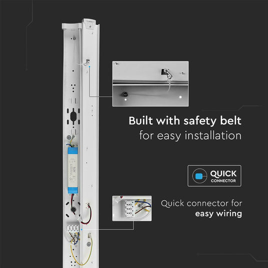 Quick connector on the 4ft LED batten