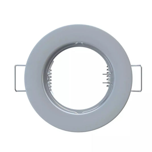 White GU10 Recessed Downlight bezel shot without bulb