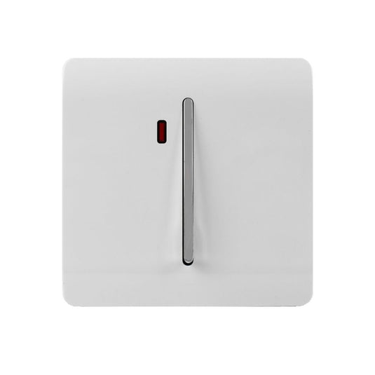 20A switch with neon insert in glossy white