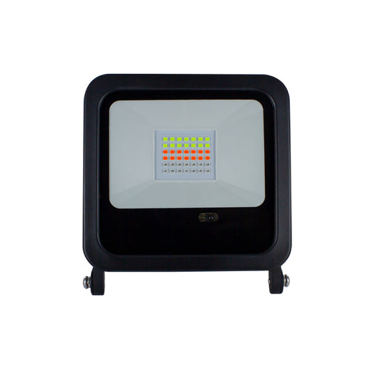 front of a RGB LED flood light