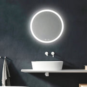 round LED bathroom mirror