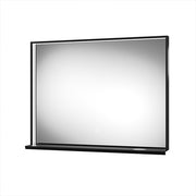 LED mirror with built-in shelf and QI charger