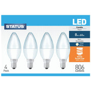 Pack of 4 E14 LED candle bulbs