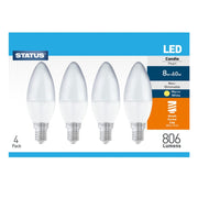 8w E14 LED candle light bulbs