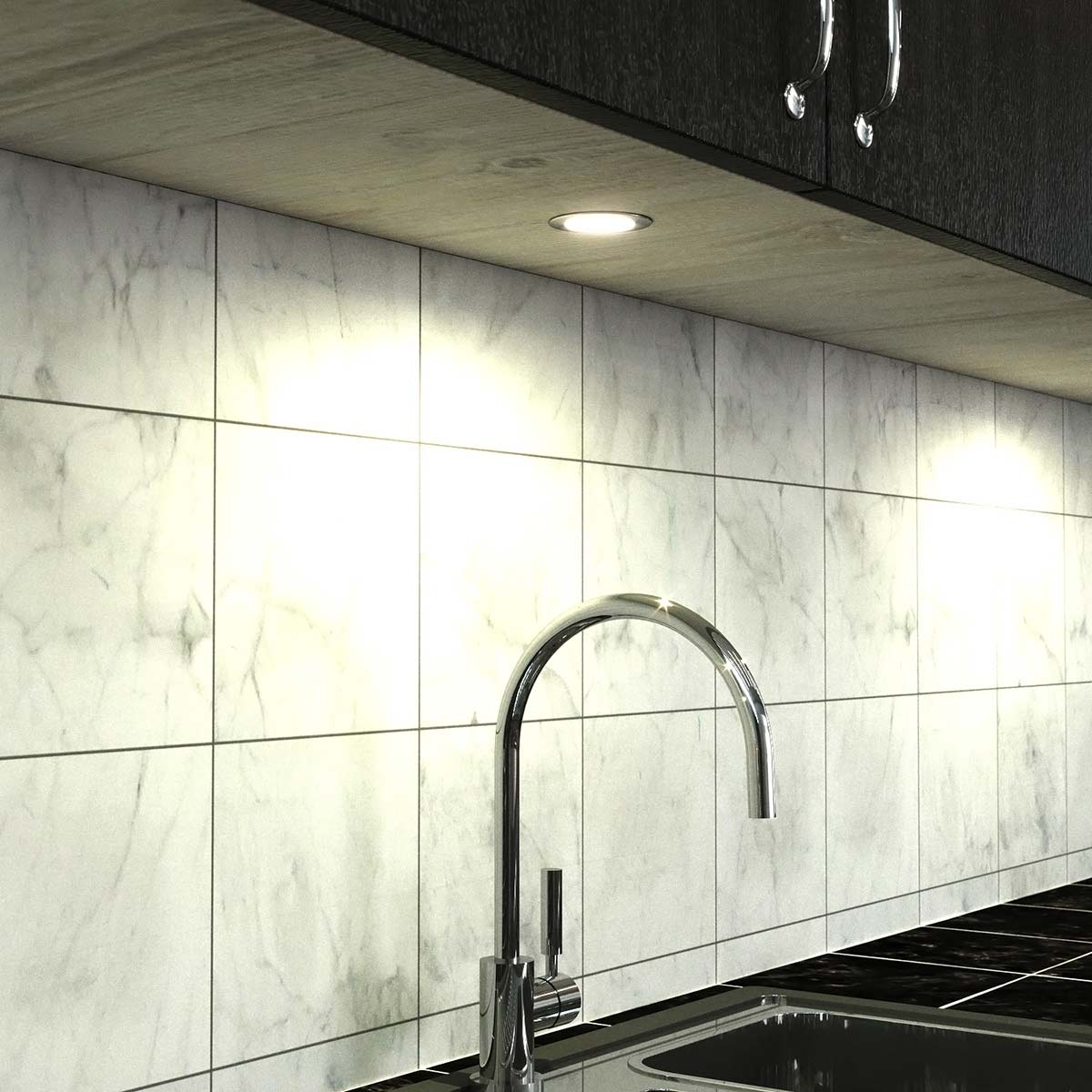 Recessed, LED Under Cupboard Light, 240v